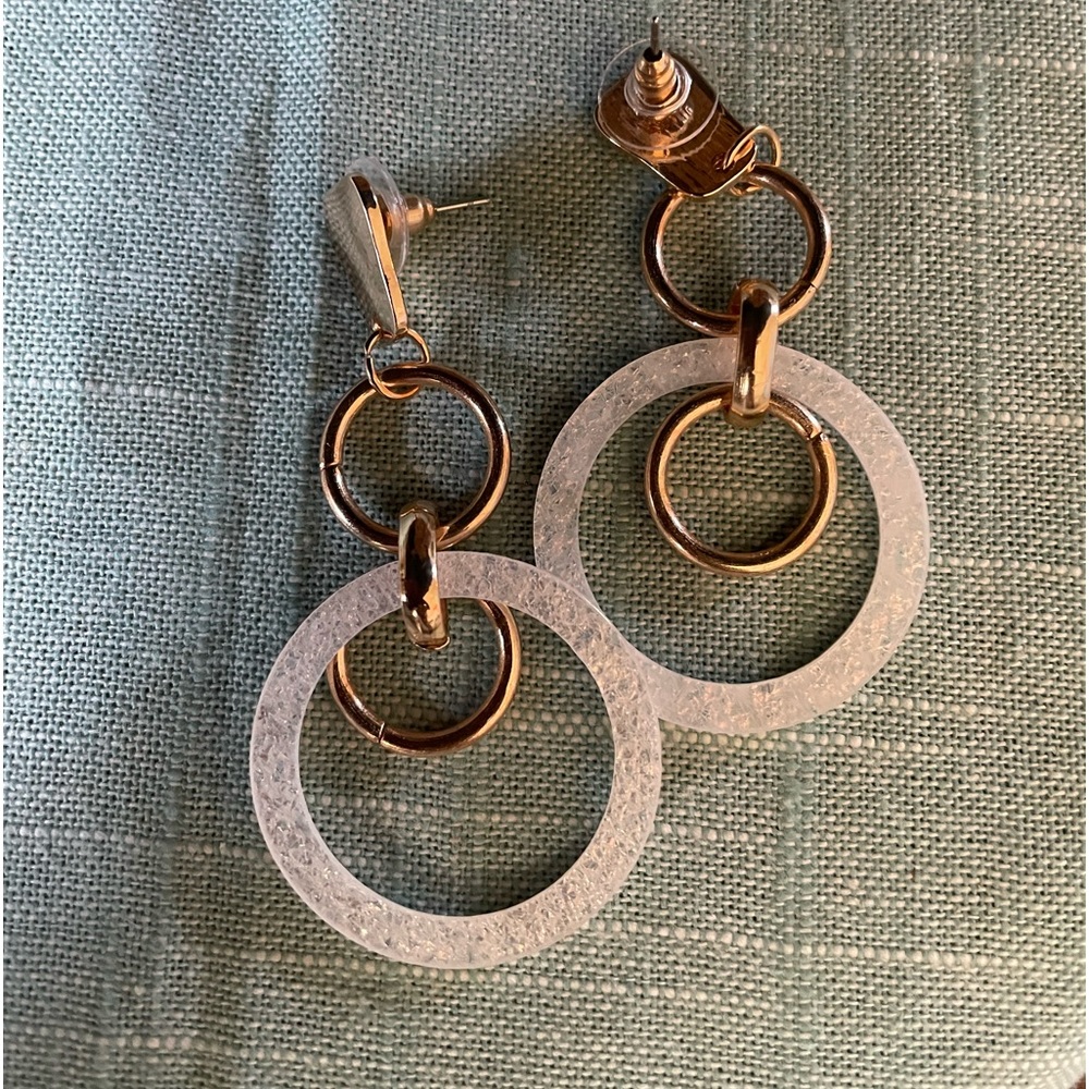 Beautiful handmade resin statement danglers.